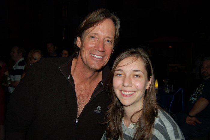 Actor Kevin Sorbo with Stargate Worlds Animator Irene Matar
