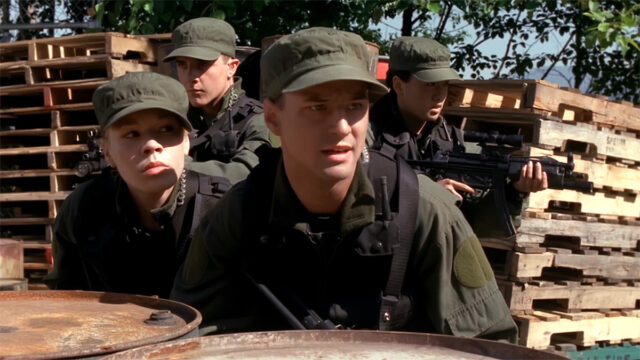 Lt. Elliot and his team of cadets ("Proving Ground")